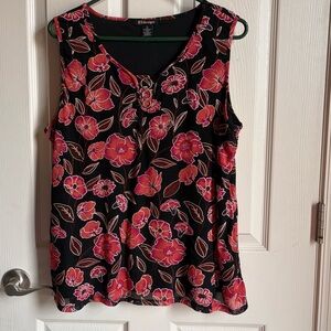 BYdesign Floral Sleeveless Y2K Blouse